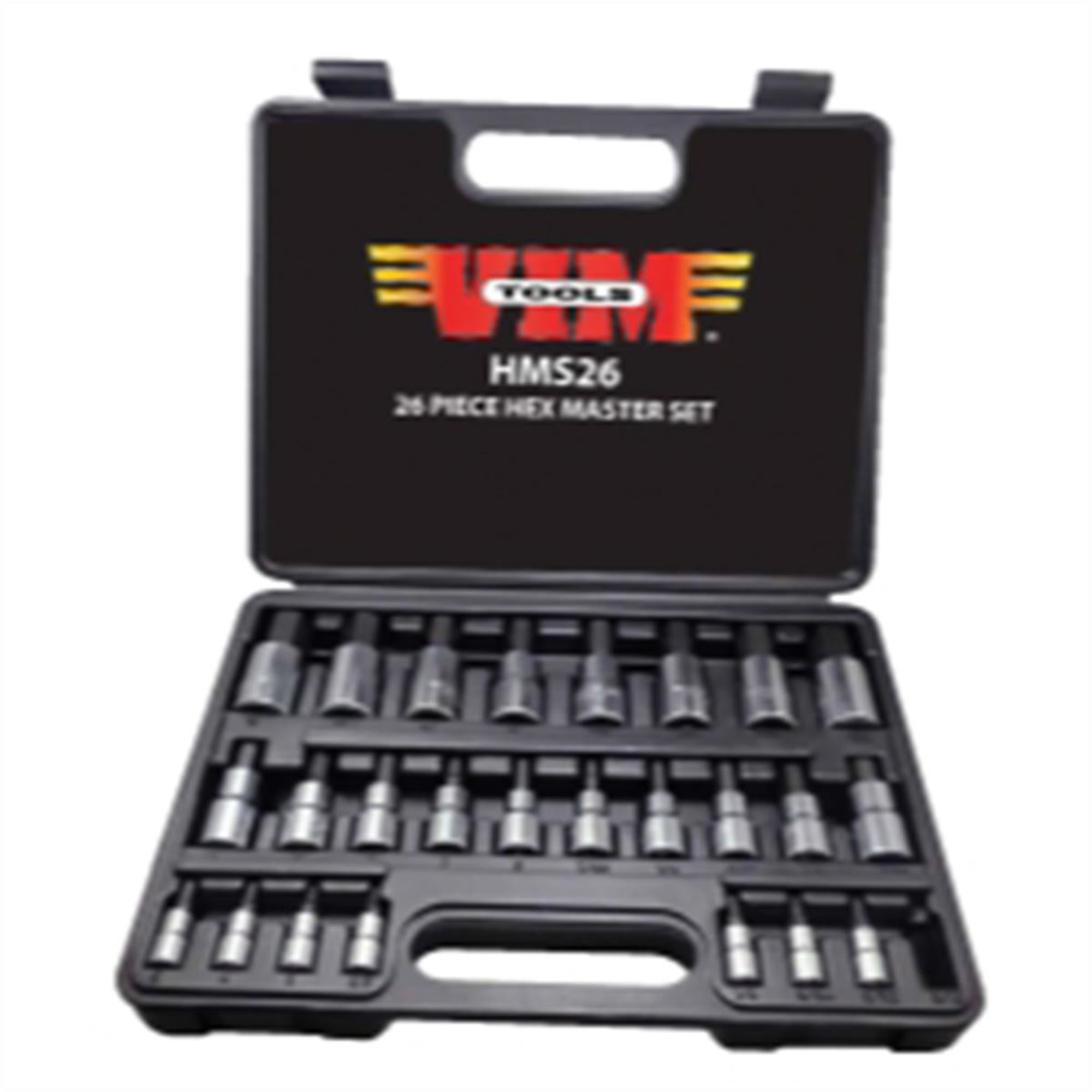 VIM Tools Hex Master Set — 26-Piece, Metric and SAE, S2 Drive Bits, Model# VIMHMS26